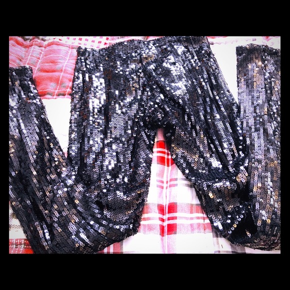 Anthropologie Pants - Issue Sequin Black Pants Skinny NWT Anthropologie Pants - Issue Sequin Black Pants Skinny NWT